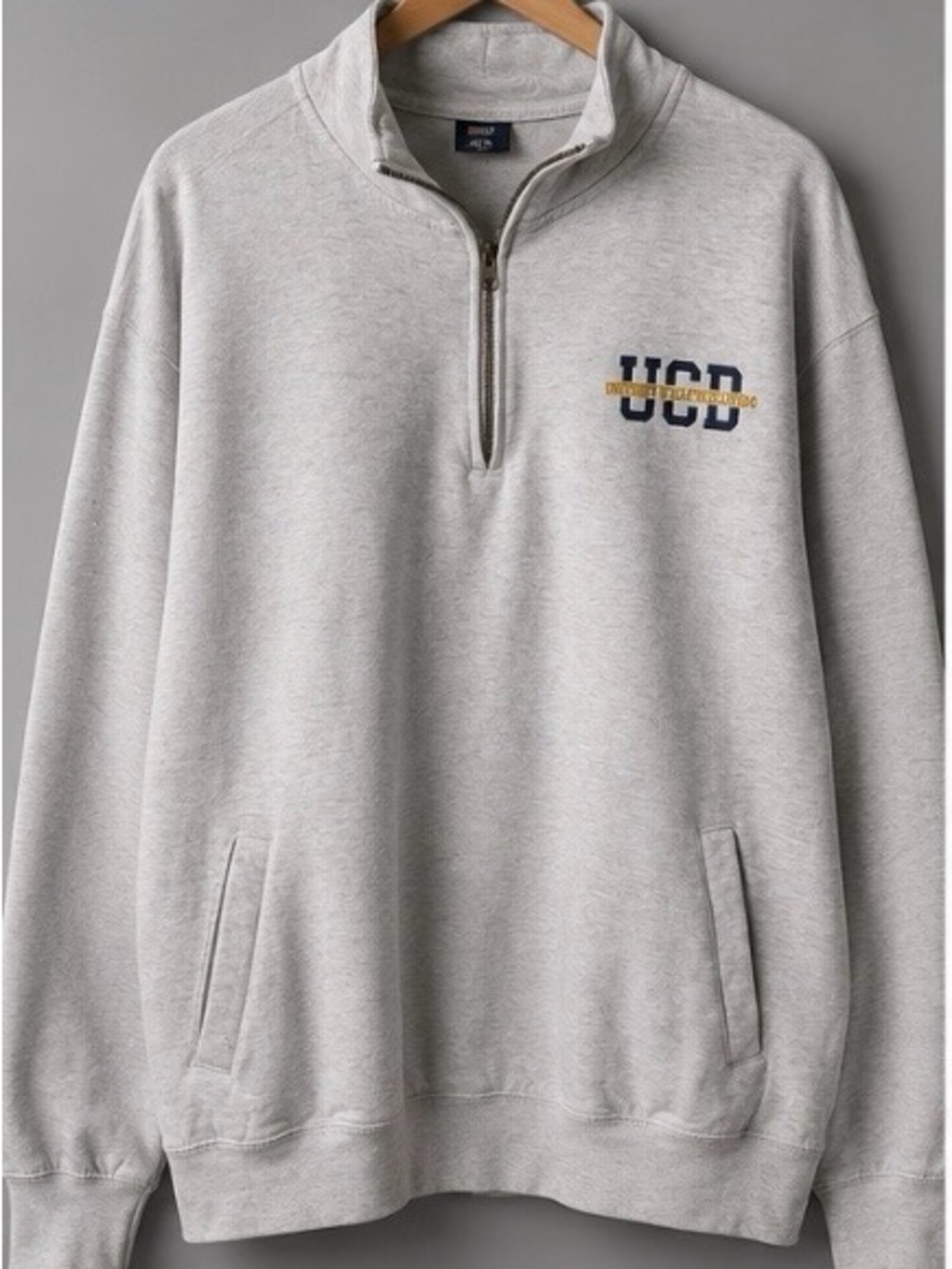 Light Gray Quarter-Zip Sweatshirt - Classic Men’s Sweater